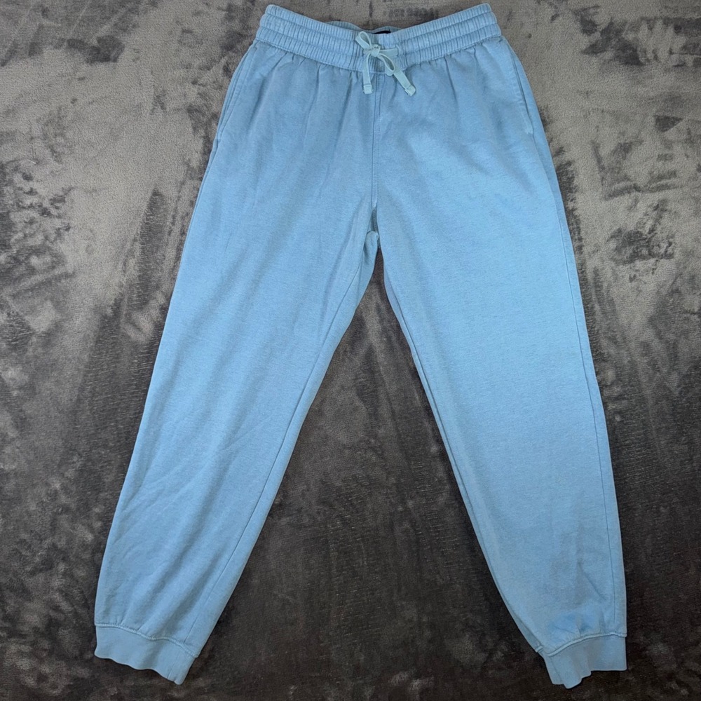 Mens Small H&M Sweatpants Blue Excellent Regular Fit Jogger Drawstring Pocket